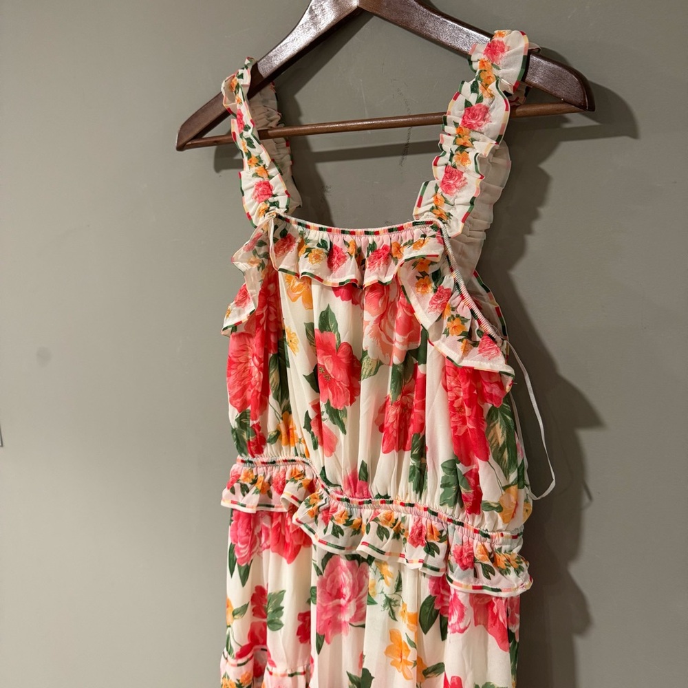 Baltic Born Floral Maxi Dress - Pink and Orange - Picture 8 of 11